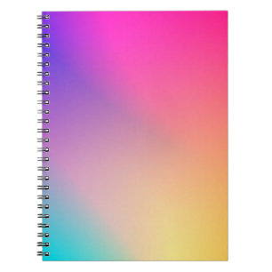 Iridescent Neon Hot Pink Photography Rainbow Cool Notebook