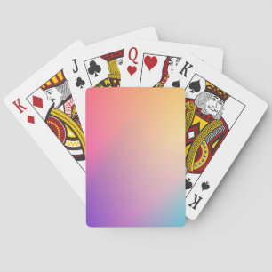 Iridescent Neon Hot Pink Photography Rainbow Cool  Playing Cards