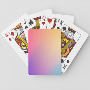 Iridescent Neon Hot Pink Photography Rainbow Cool  Playing Cards