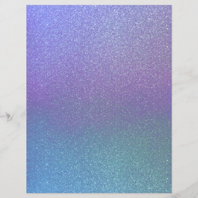 Iridescent Ombre Shimmer Scrapbook Paper (Front)