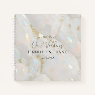 Iridescent Opal Gemstone Crystal Elegant  Notebook
