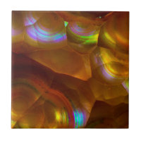Iridescent orange fire opal