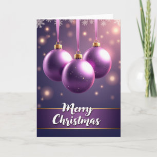 Iridescent Ornament Card