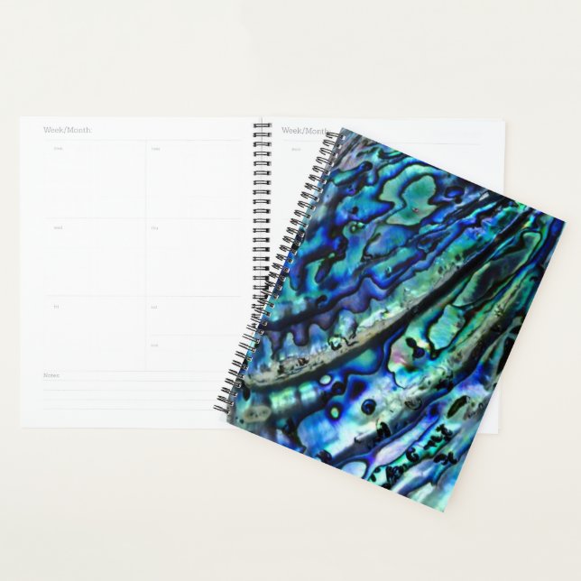Iridescent Paua Abalone Shell 2026 Planner (Display)
