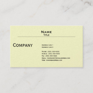 Iridescent Pearl Finish Business Card Template