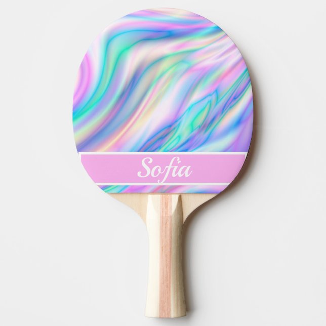 Iridescent   ping pong paddle (Front)
