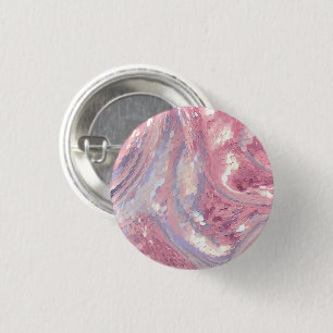 Iridescent Pink and Purple  3 Cm Round Badge