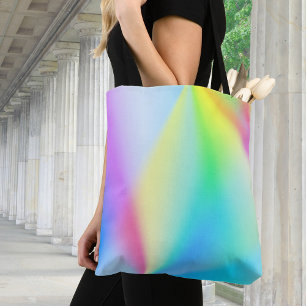 Iridescent, rainbow beams - romantic tote bag