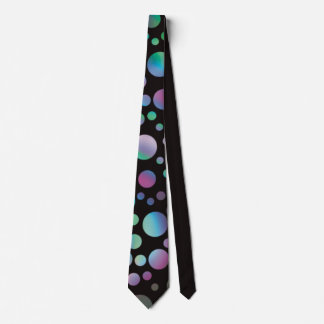 Iridescent Rainbow Circles Tie