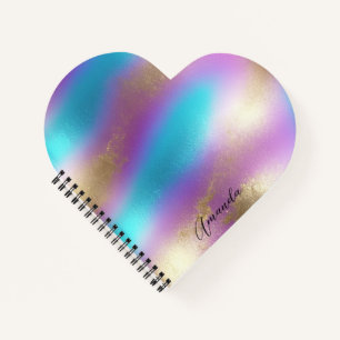 Iridescent Rainbow Glam Notebook