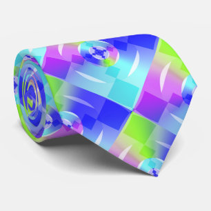  Iridescent Rainbow Gradient Tie