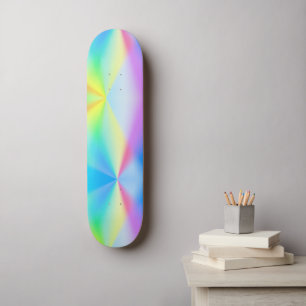 Iridescent, rainbow-like, dreamy - for romantics  skateboard