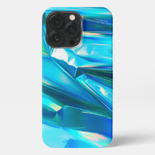 Iridescent Rainbow Metallic Pastel Aqua iPhone 13 Pro Case