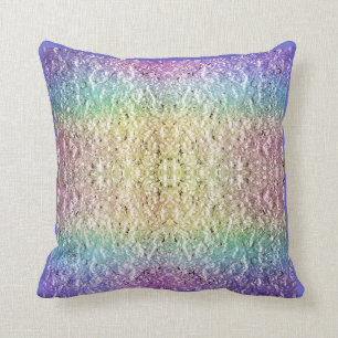 Iridescent Rainbow Throw Pillow