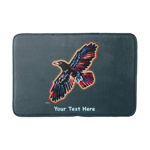 Iridescent Raven Bath Mat