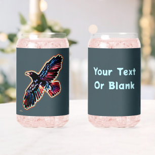 Iridescent Raven Can Glass