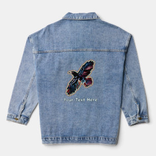 Iridescent Raven Denim Jacket
