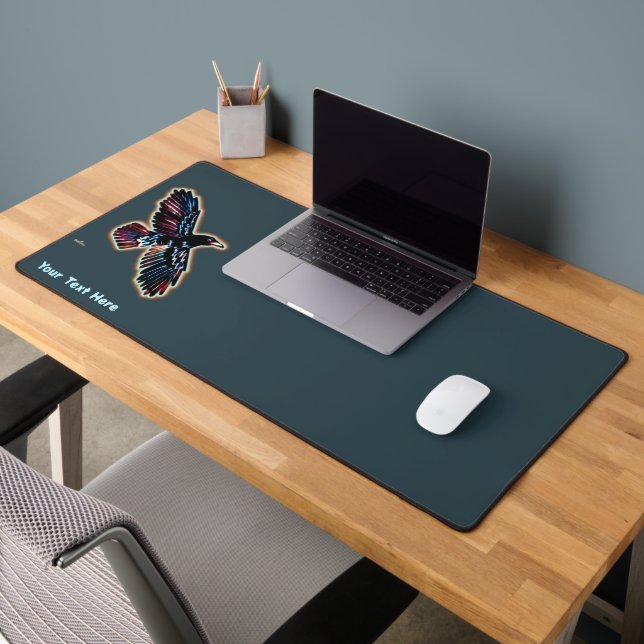 Iridescent Raven Desk Mat (Office 2)