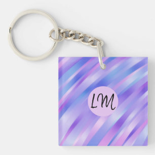 Iridescent Ribbons Personalised Acrylic Keychain