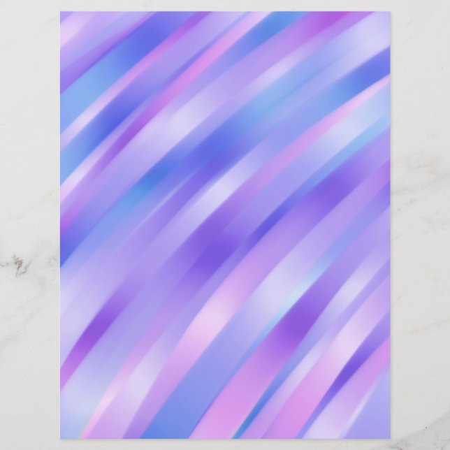 Iridescent Ribbons Scrapbook Paper (Front)