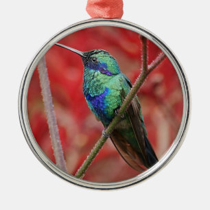 Iridescent Shine Metal Tree Decoration