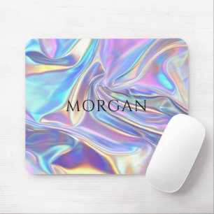 Iridescent Shiny Metallic Fabric, Name Mouse Mat