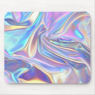 Iridescent Shiny Metallic Fabric, Teal Gold Purple Mouse Mat