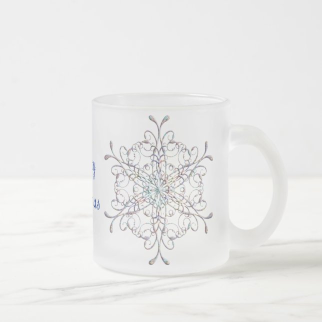Iridescent Snowflake Mug (Right)
