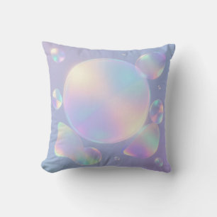 Iridescent Soap Bubble Dream Cushion