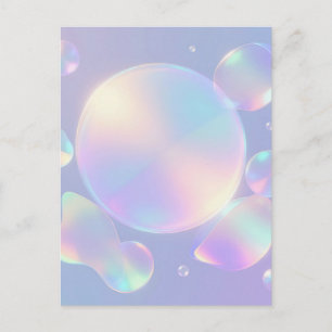 Iridescent Soap Bubble Dream Postcard