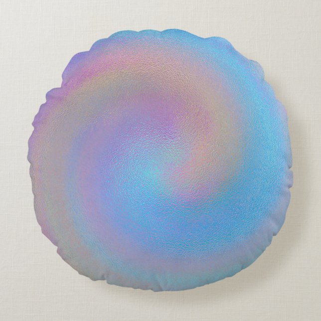 Iridescent Spiral Round Cushion (Front)