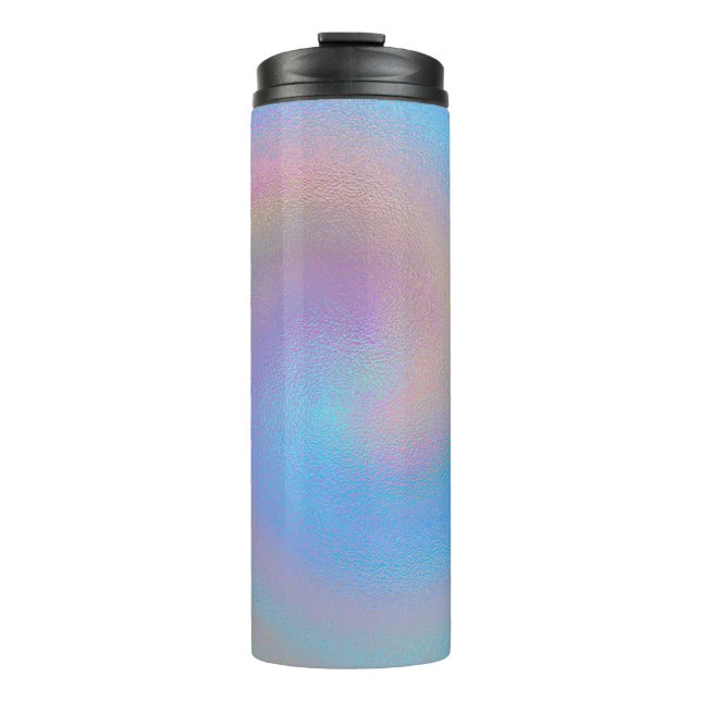 Iridescent Spiral Thermal Tumbler (Front)