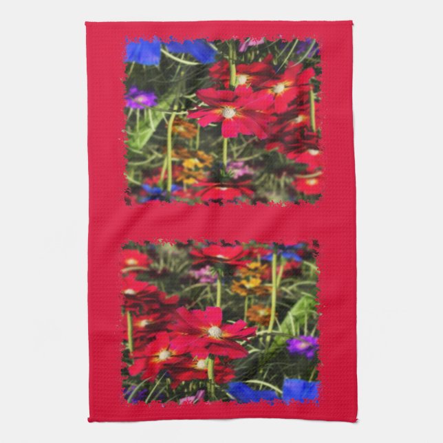 Iridescent Spring Kitchen Towel (Vertical)