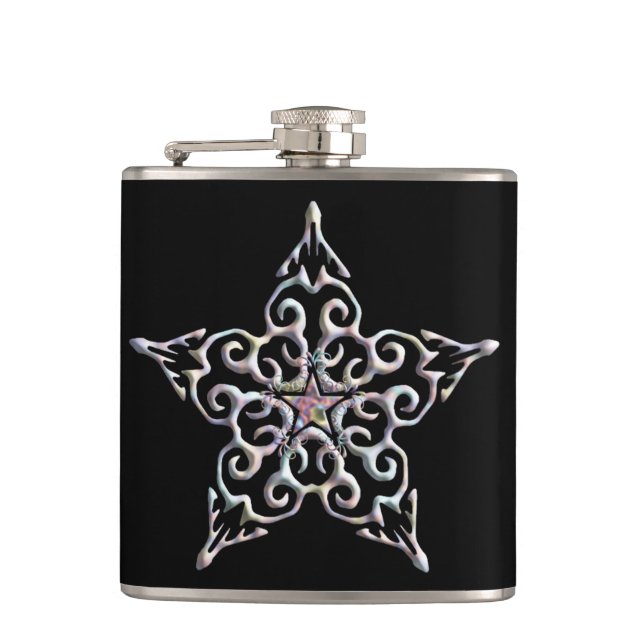 Iridescent Star Flask (Front)
