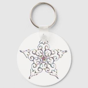 Iridescent Star Keychain
