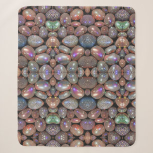 Iridescent Stone Sherpa Throw
