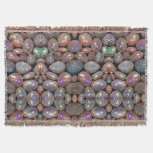 Iridescent Stone Sherpa Throw Blanket