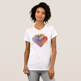 Iridescent Strawberry Heart T-Shirt