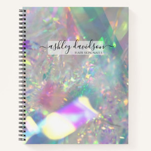 Iridescent Tinsel   Modern Glam Notebook