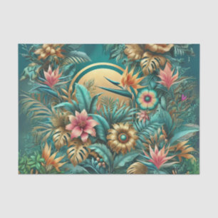 Iridescent Tropical Decoupage Paper