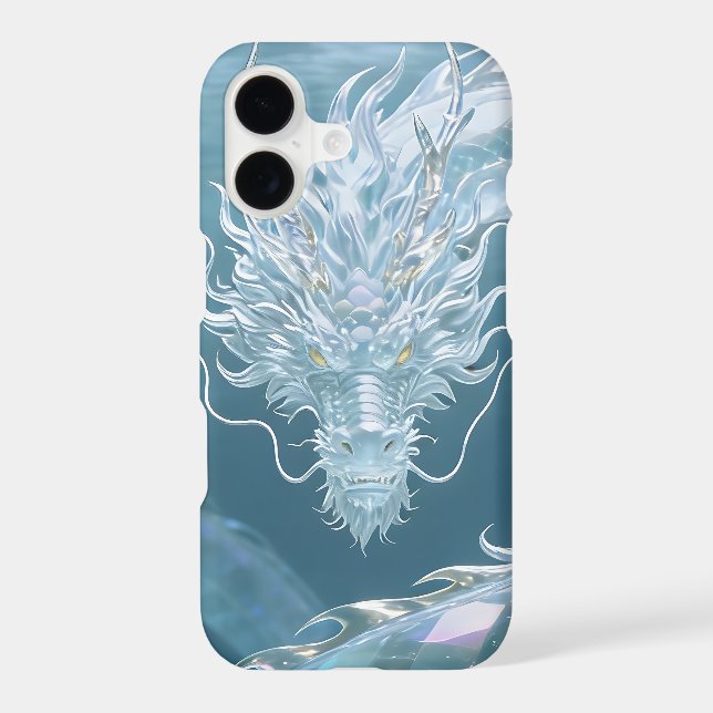 Iridescent Water Dragon Art Fantasy Dragon Design  (Back)