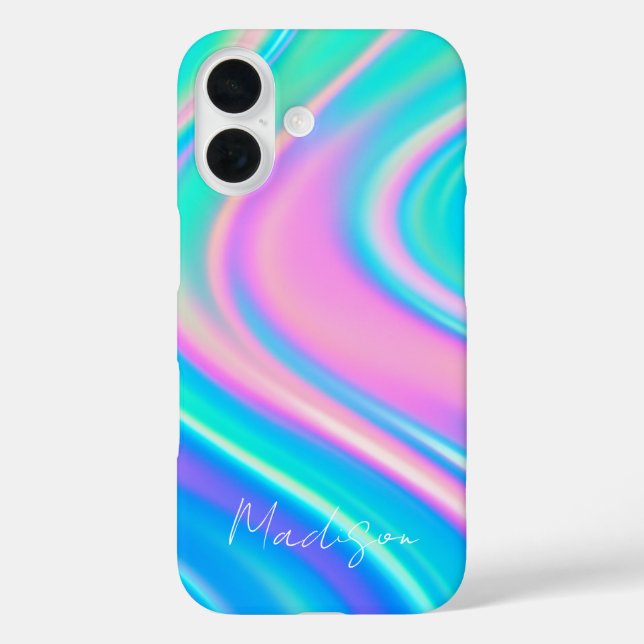Iridescent Wave Flow Case-Mate iPhone Case (Back)