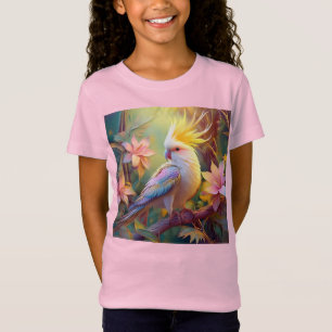 Iridescent Wing Cockatiel Fantasy Bird T-Shirt