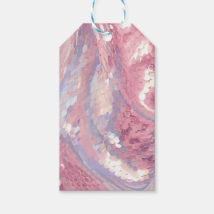 Iridesecent Pink and Purple Sequin Gift Tags