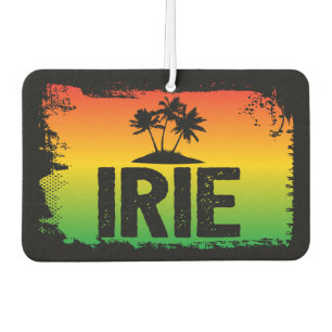 IRIE Jamaican Palm Trees Monogram Car Air Freshener