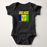 iRiE KiDZ® 'St. Vincent Flag' Baby Bodysuit
