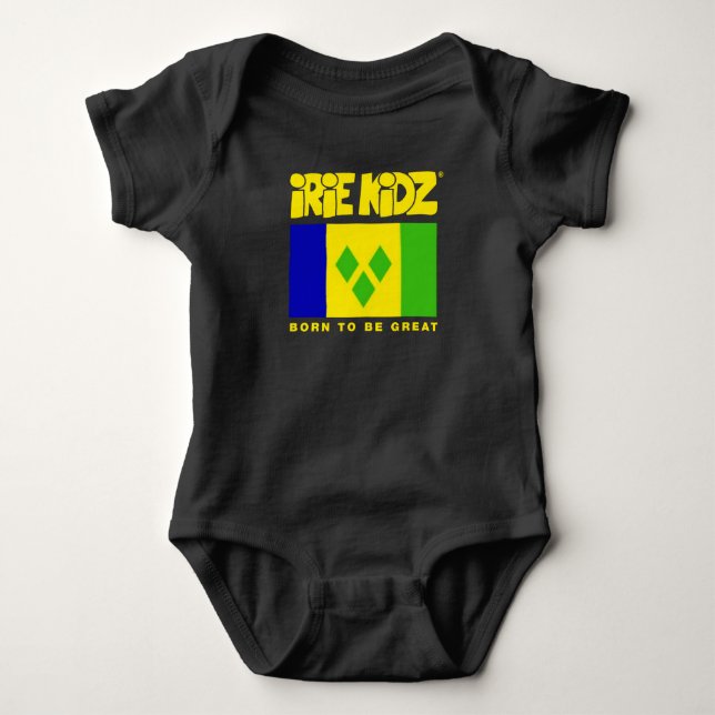 iRiE KiDZ® 'St. Vincent Flag' Baby Bodysuit (Front)
