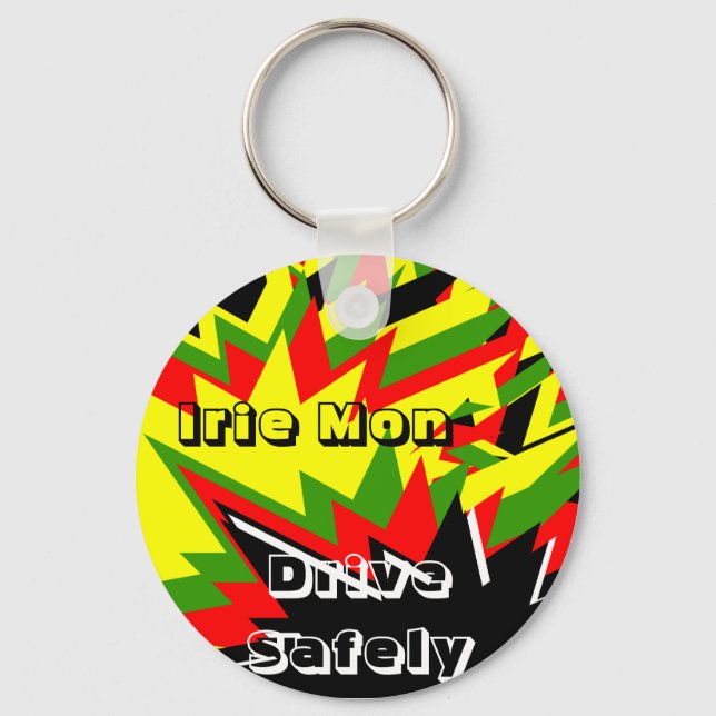 Irie mon keycahins-drive safely key ring (Front)