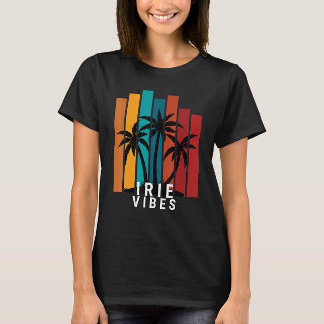 Irie Vibes Island Tropical Outfit T-Shirt (Front)