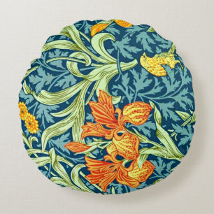 Iris, a William Morris pattern, Round Cushion